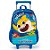 Kit Mochila de Rodinhas Lancheira e Estojo Baby Shark Azul - Imagem 3