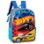 Mochila de Costas Escolar Hot Wheels Azul - Luxcel - Imagem 1
