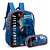 Kit Mochila de Costas + Estojo Futebol Championship Azul - Imagem 1