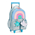 Mochila de Rodinhas Nuvem Up4You Azul Escolar - Imagem 1