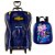 Kit Mochila de Rodinhas 3D + Lancheira Batwheels Azul DC - Imagem 2