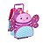 Mochila Escolar de Rodinhas Borboleta Violeta - Clio Pets - Imagem 1