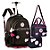 Kit Mochila de Rodinhas + Lancheira + Estojo Box Preto RB - Imagem 1