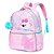 Mochila de Costas + Lancheira + Estojo Lilica Bubble Rosa - Imagem 3