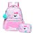 Mochila de Costas + Estojo Box Lilica Ripilica Bubble Rosa - Imagem 1