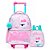 Mochila de Rodinhas + Lancheira Térmica Lilica Bubble Rosa - Imagem 1