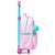 Mochila de Rodinhas + Lancheira Térmica Lilica Bubble Rosa - Imagem 4
