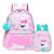 Mochila de Costas + Lancheira Térmica Lilica Bubble Rosa - Imagem 1