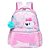 Mochila de Costas + Lancheira Térmica Lilica Bubble Rosa - Imagem 2