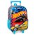 Mochila de Rodinha Hot Wheels Azul Escolar - Luxcel - Imagem 1