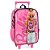 Mochila de Rodinhas Barbie Óculos Rosa Escolar - Luxcel - Imagem 1