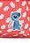 Mochila de Costas Stitch Florida Vermelha Escolar - Luxcel - Imagem 4