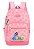 Mochila de Costas Stitch Disney Rosa Flores - Luxcel - Imagem 1