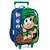 Mochila de Rodinhas + Lancheira Cebolinha Fone Verde - Imagem 2