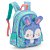 Mochila Costa + Lancheira + Estojo Coelhinho 3D Petit Verde - Imagem 2