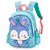 Mochila Costa + Lancheira + Estojo Coelhinho 3D Petit Verde - Imagem 3