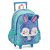 Mochila Rodas + Lancheira e Estojo Coelhinho 3D Petit Verde - Imagem 2