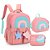 Mochila de Costas + Lancheira + Estojo Box Nuvem Rosa - Imagem 1
