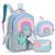 Mochila de Costas + Lancheira + Estojo Box Nuvem Azul - Imagem 1