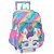Mochila de Rodinhas Unicornio Brilhosa Up4you Lilas - Luxcel - Imagem 1