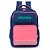 Mochila de Costas Escolar Azul e Rosa Up4You - Luxcel - Imagem 1