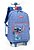 Mochila de Rodinhas + Lancheira + Estojo Stitch Ohana Azul - Imagem 3
