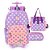Mochila de Rodinha + Lancheira + Estojo Bolinhas RX - Luxcel - Imagem 1