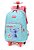 Mochila Rodinha + Lancheira + Estojo Stitch Ohana Turquesa - Imagem 3