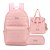 Mochila de Costas + Lancheira + Estojo Barbie Rosa - Luxcel - Imagem 1