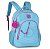 Mochila de Costa RB Pompom e Correntinha Soft Matelassê Azul - Imagem 1