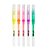 Caneta esferográfica gel fluorescente Cores 1.0mm - 5Un - Imagem 1