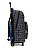 Mochila de Rodinha + Estojo Box Sonic Argolas Preto Escolar - Imagem 6