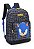 Mochila de Costas Sonic Argolas Preto Escolar - Luxcel - Imagem 2
