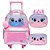 Mochila de Rodinhas + Lancheira + Estojo Pack Me Cute Coelho - Imagem 1