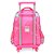 Mochila de Rodinhas + Lancheira + Estojo Barbie + Pet Pink - Imagem 7