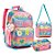 Mochila de Costas + Lancheira + Estojo Box c/ Glittes Girls - Imagem 1