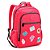 Mochila de Costa + Lancheira + Estojo Rosa ColorUp Patches - Imagem 2