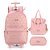 Mochila de Rodinhas + Lancheira + Estojo Duplo Barbie Rosa - Imagem 1