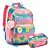 Mochila de Costas + Estojo Box Com Glittes Girls Rosa - Imagem 1