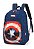 Mochila de Costa Capitão América Escudo Azul Escuro - Luxcel - Imagem 3