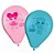 Balão Aniversário LOL Surprise Rosa e Azul 25un Tam 9 Regina - Imagem 1