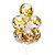 Balão Látex c/ Confetes Dourado 12'' 30cm 6Un - Imagem 1