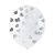 Balão Látex c/ Confete Coração Prata 12'' 30cm 6Un - Imagem 2