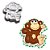 Forma de Aluminio Monkey Macaquinho 3D Bolos e Confeitaria - Imagem 2