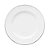 Prato de Refeição Branco com Fio Prata 26cm 6Un - Imagem 1