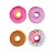 Borracha Lancheira Donuts – Com 4 Un Coloridas - TILIBRA - Imagem 2