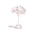 Árvore Decorativa Rosas BCO Quente 12led - 32cm - COR BRANCA - Imagem 1