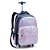 Mochila de Rodinhas Lilás c/ Estrelas AVARIA - Seanite - Imagem 1