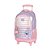 KIT Mochila de Rodinhas + Lancheira + Estojo Rosa - UP4YOU - Imagem 2