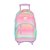 KIT Mochila de Rodinhas + Lancheira + Estojo Roxo - UP4YOU - Imagem 2